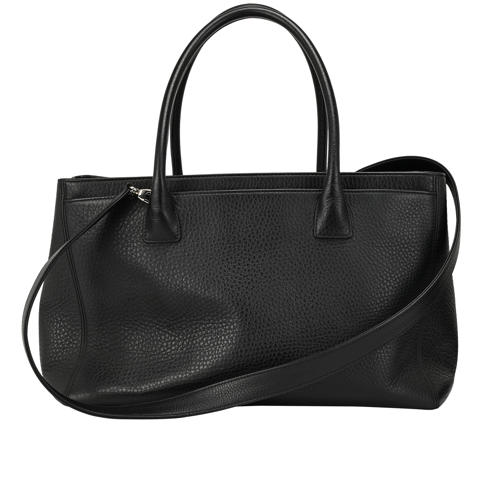 Executive Cerf Tote, &pound;2,100, Handbags, Black, Caviar Leather, Back view